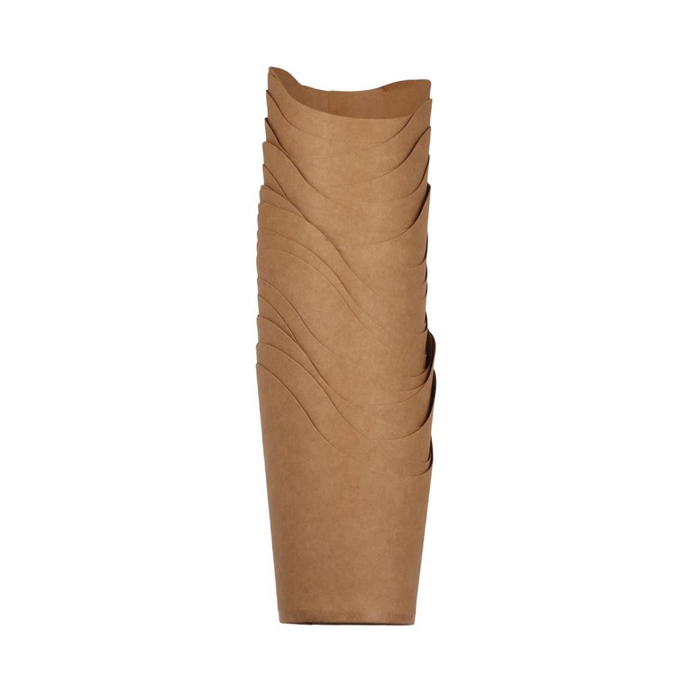 50pcs Charcuterie Cups Disposable Kraft Paper Slant Cup Water Proof Thickened French Fries Cup Oil-proof Ice Cream Cup Sundae