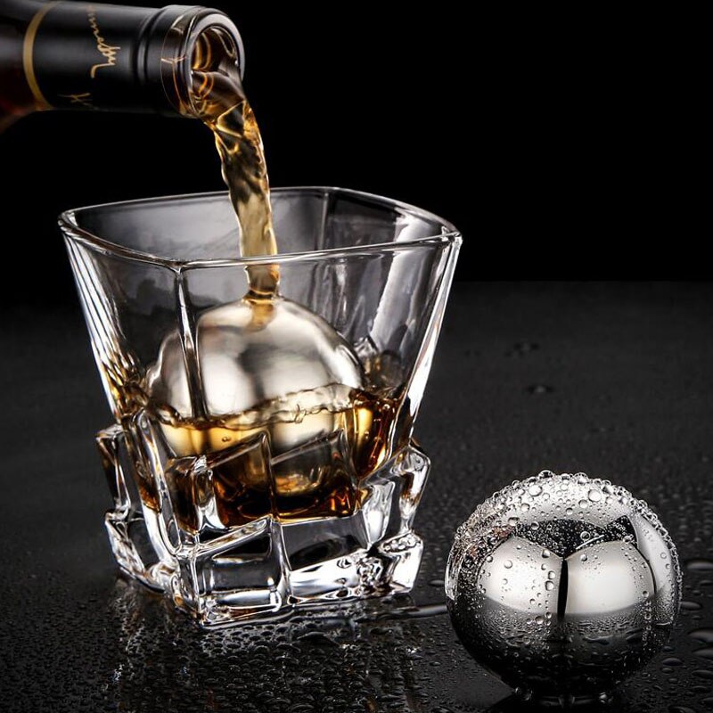 304 Stainless Steel Ice Cubes Reusable Metal Chilling Stones With Whisky Keep Cold for Bar KTV