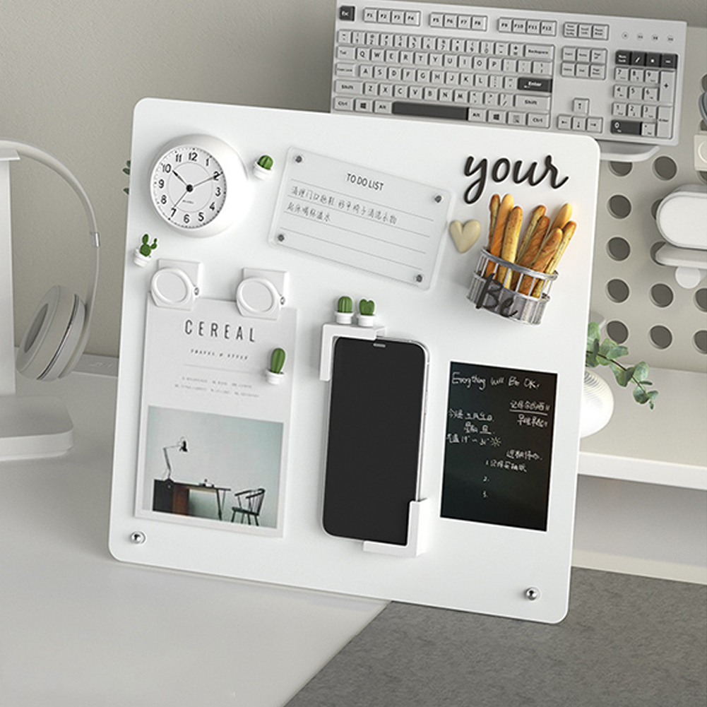 Magnetisch prikbord met standaard Magnetisch whiteboard voor tafelblad met magnetische klem Metalen bord voor magneten Display