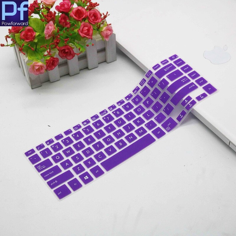15.6 -tommers silikontastaturbeskytter huddekselbeskyttelse for asus zenbook pro 15 ux580ge ux580gd ux580 ge gd: Lilla