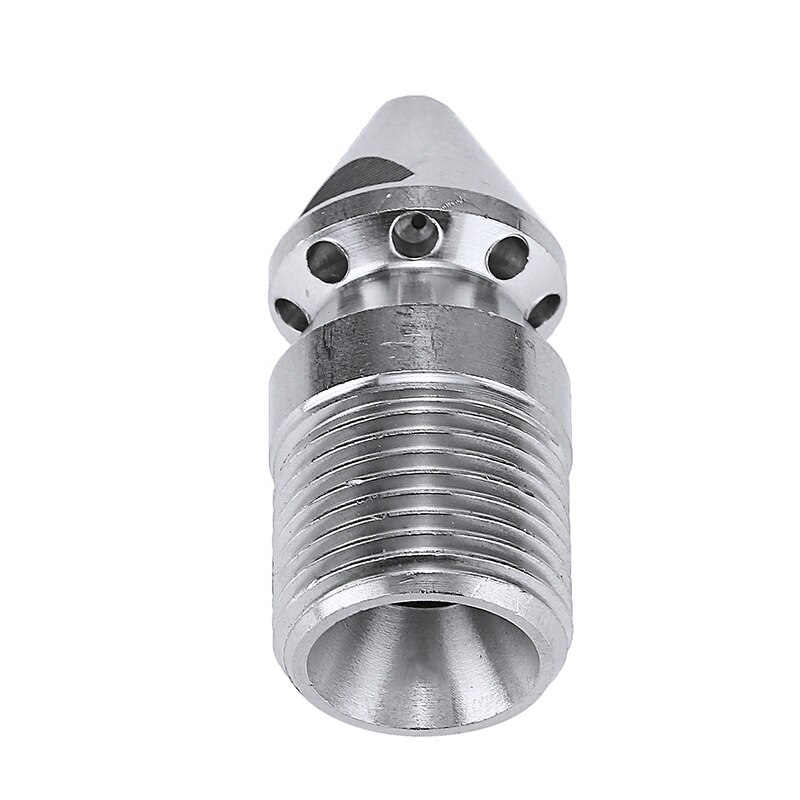Høytrykksspyler dreneringsstempel kloakk roterende rensemunnstykke 9 jet 3/8 &quot; utvendig 4.5mm gjenger for rørmudre mayitr
