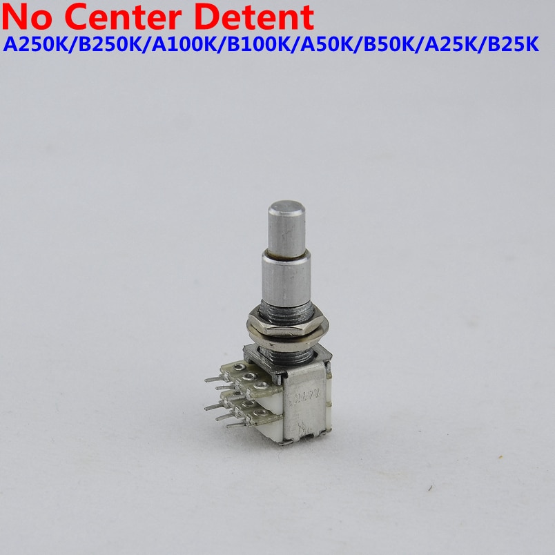 【Made in Korea】1 Piece Alpha Stacked Dual Concentric Potentiometer(POT) No Center Detent ( #1121 ) Guitar Accessories