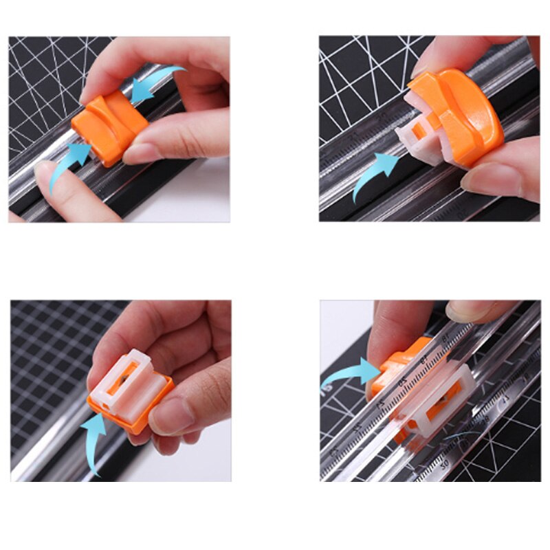 Precision Paper Trimmer Paper Photo Cutter Portable Plastic Scrapbook Trimmers Cutter Office Cutting Mat Machine for A3 Paper