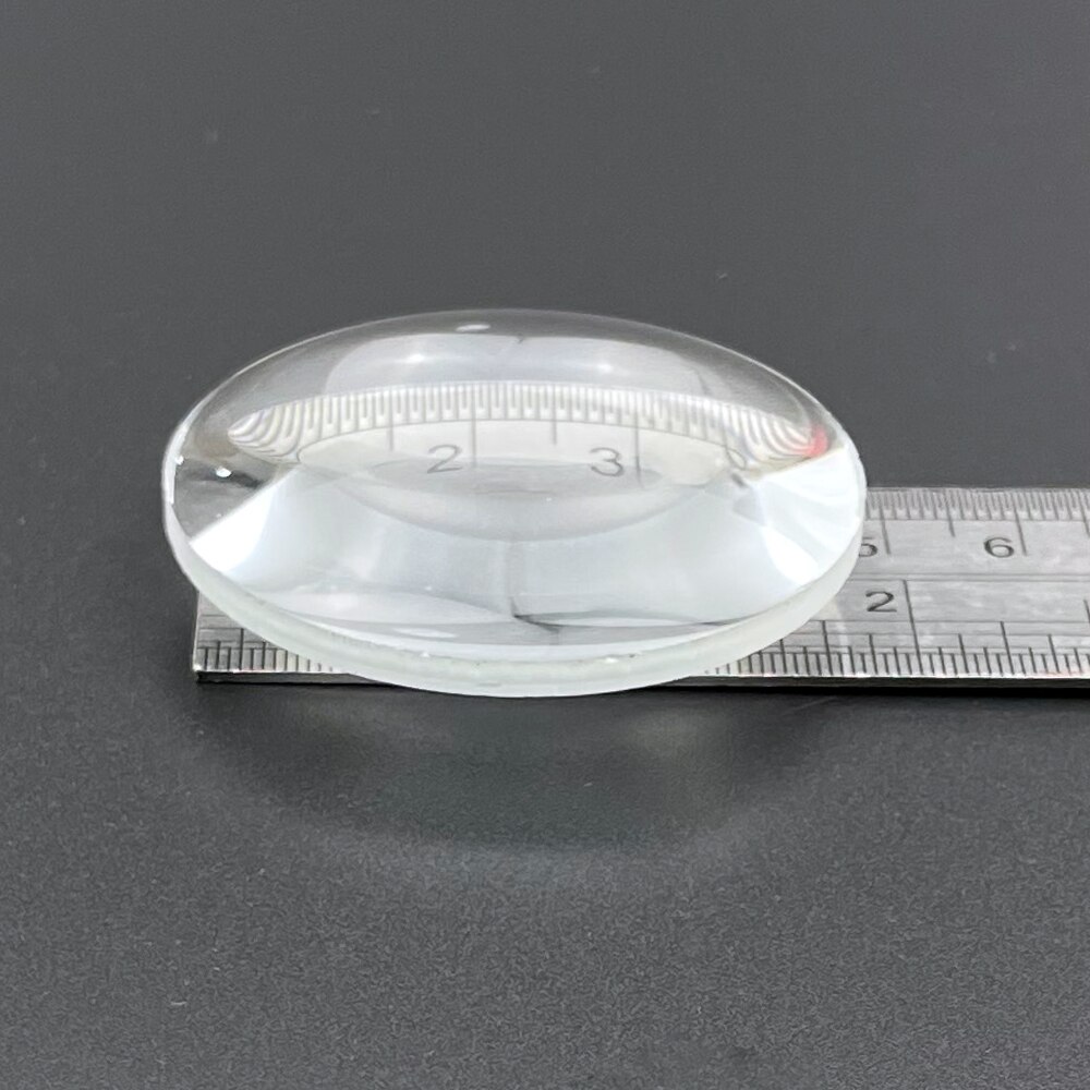 50mm Optical Glass Focal Length 50mm 200mm 300mm Double Convex Condensing Optics Biconvex K9 Glass Magnifying Lens Magnifier