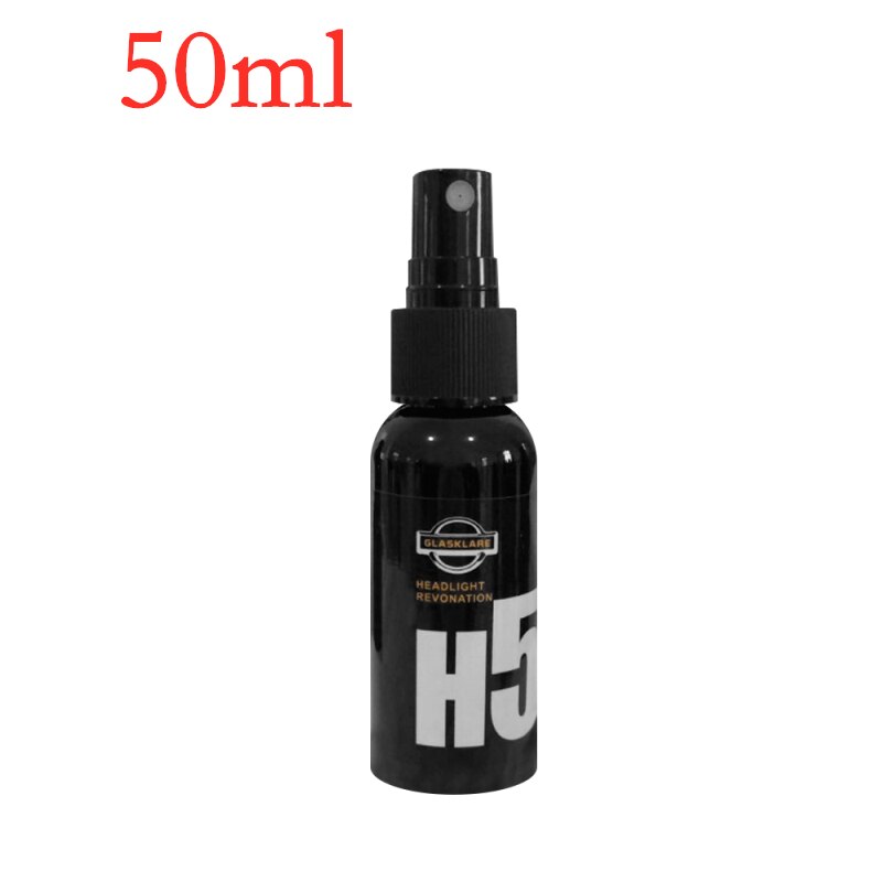 50/30ml Car Headlight Repair Agent H5 Headlight Restoration Oxidation Liquid Auto Headlight Polishing Anti-scratch Maintenance: 50ml