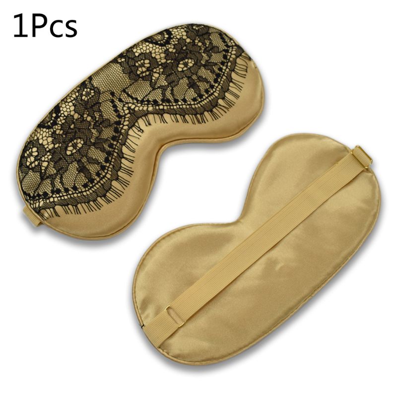 Sleep Eye Mask Padded Shade Cover Travel Sleeping Relax Aid Blindfold E65F: GD-1