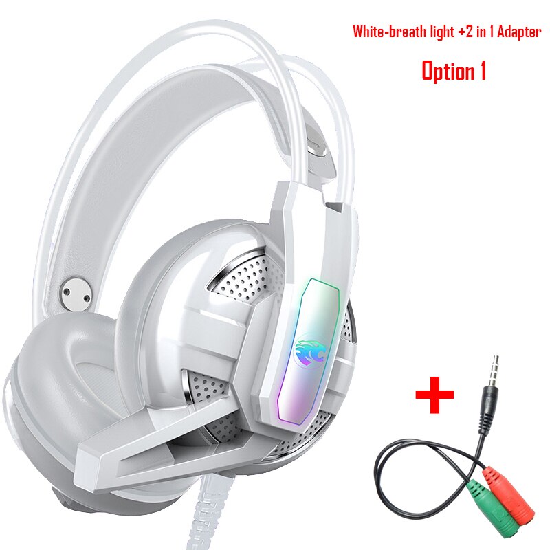 PS4 Gaming Hoofdtelefoon 4D Stereo Rgb Licht Koptelefoon Video Game Headset Met Microfoon Voor Xbox One/Laptop/ pc Tablet Gamer