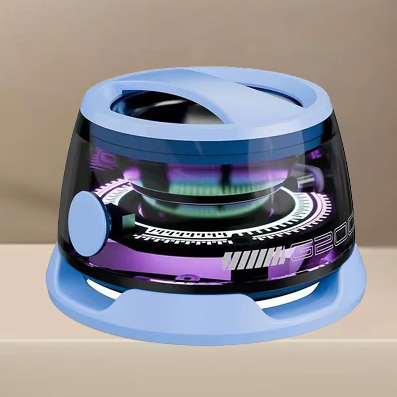 G200 bärbara mini bluetooth-högtalare rgb-belysning magnetisk högtalare  bt5.3 mini-ljudboxar 7 timmars uppspelning telefonhållare: Himmelsblå