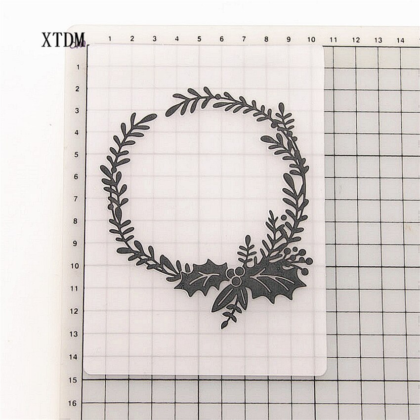 plastic Easter wreath craft card making paper card album wedding decoration clip Embossing folders