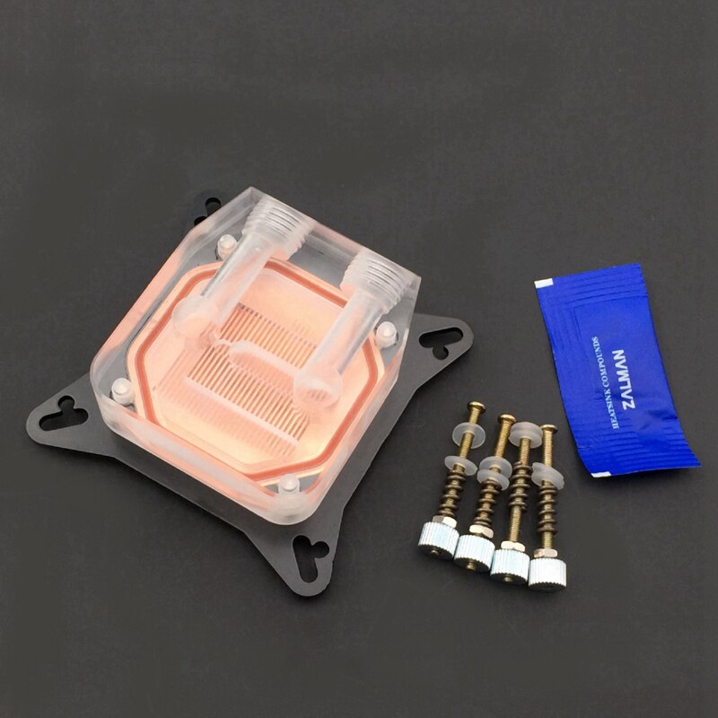 Gpu Water Block Cooling Double Channel Of Copper Column Video Graphics Card Water Cooler Radiator 0.4Mm