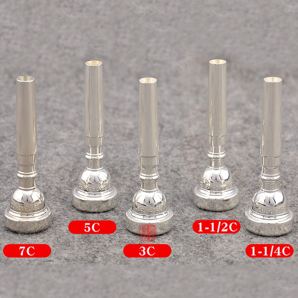 Professionelle Original Musik Schicker Club 351 Serie Standard Trompete Mundstück 1HC 3C 5C 7C Silber-überzogene