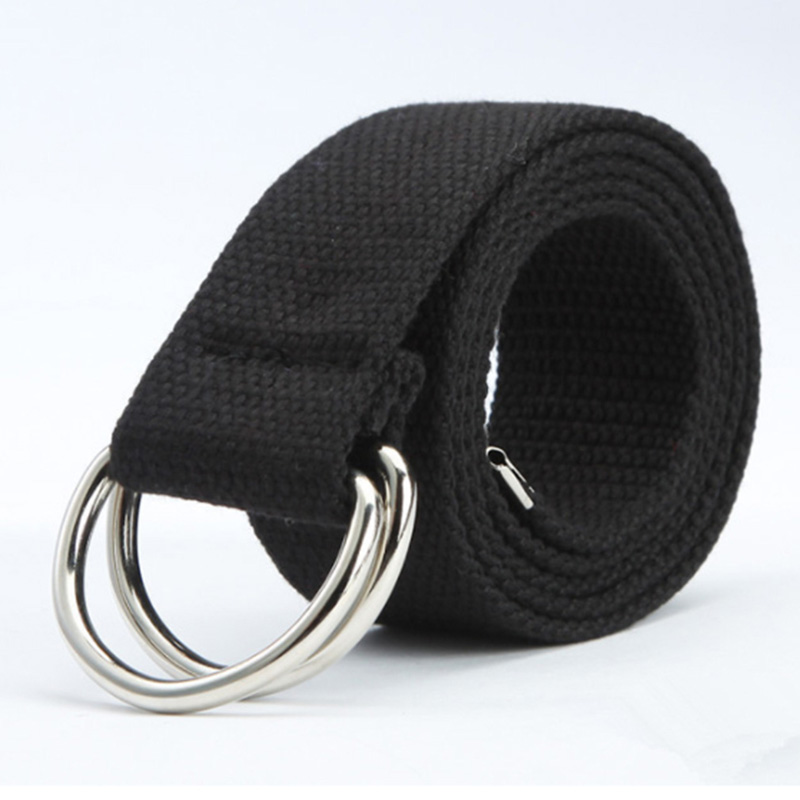 Casual Unisex Canvas Stof Riem D Ring Gesp Webbing Taille Band Casual Jeans Riem 5 Kleuren Cinturones Hombre