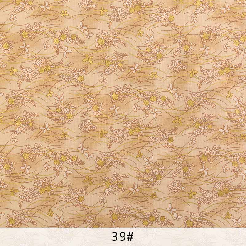 Japoński druku tkaniny bawełniane Kimono tkanina do Diy żuraw materiał patchworkowy TJ1023: 39 / 45X45cm small piece