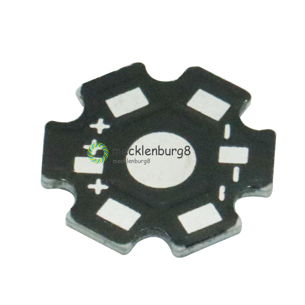 20 pcs. 20 mm 1 W 3 W 5 W high LED power Universal Aluminum Radiator plate black