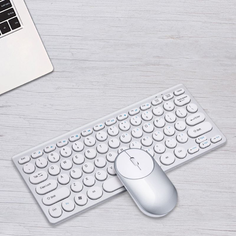 1Set 2.4G Wireless Keyboard Mouse Mini Silent Keypad Mice for Notebook Laptop PC
