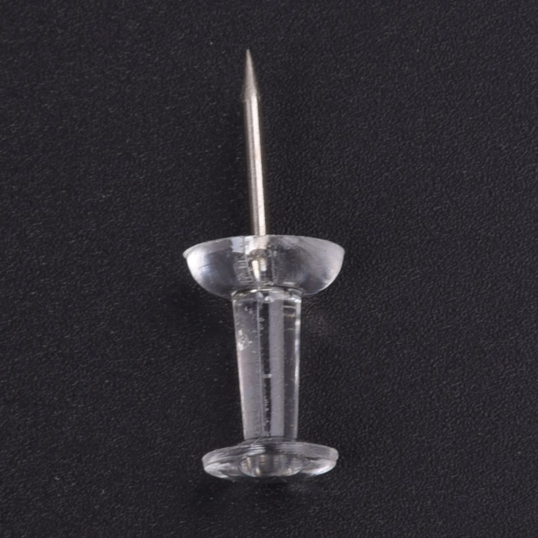200 x Clear Push Pins Transparent Plastic