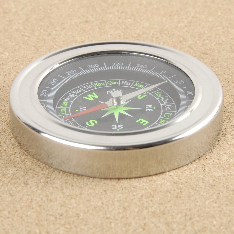 Metal Stainless Steel Large Compass Portable Compass Navigation Outdoor Activities Compasses Mini Compass Pocket Hiking