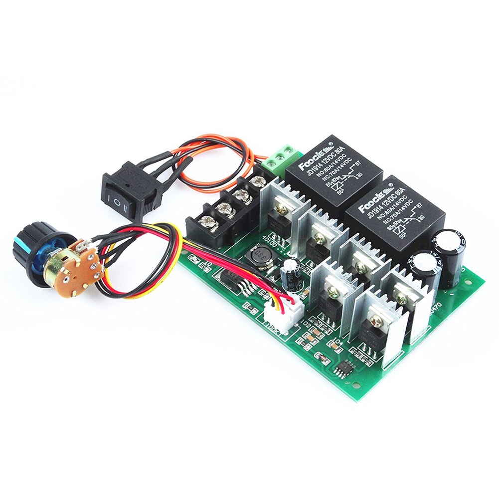 Pwm-nopeudensäädin pwm-elektroninen säädin 40a dc 10v-50v 12v / 24v / 36v / 48v harjallista tasavirtamoottorin ohjain maksimiteho