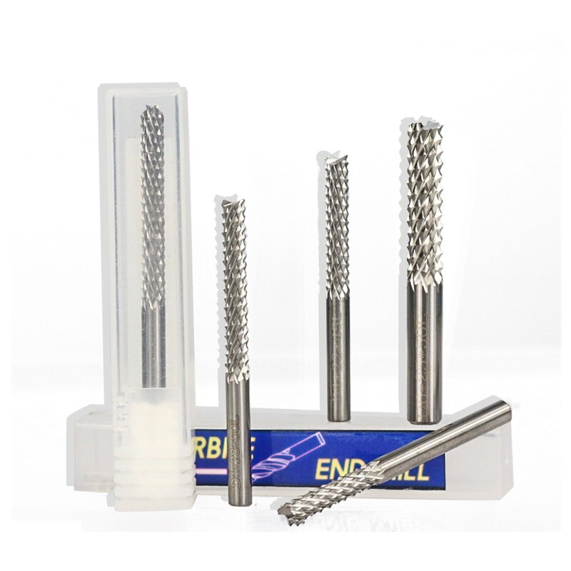 1pc 4/6mm CNC Router Bit For Engraving Machine Corn Milling Cutter Tungsten Carbide PCB End Mill