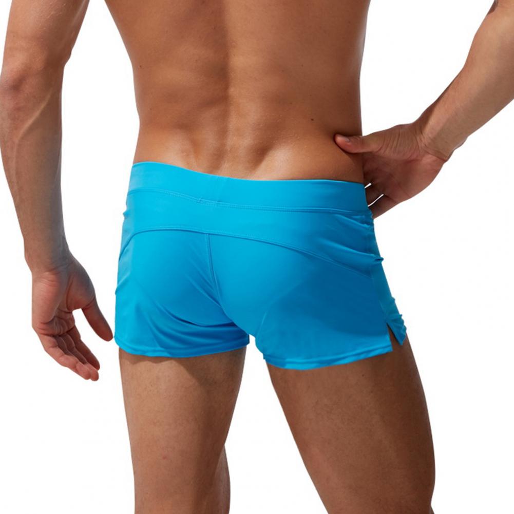 Men Surf Shorts Drawstring Comfortable Lightweight Good Skin-touch Swimming Trunks Simple Male Jogger Shorts for Beach