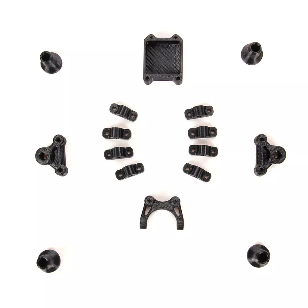 Holybro Kopis X8 Cinelifter 5" Caged / Ducted Spare Parts Top/Bottom Plate F60 1750KV Motor Carbon Fiber Cage 5055S-3 Propeller: Yellow