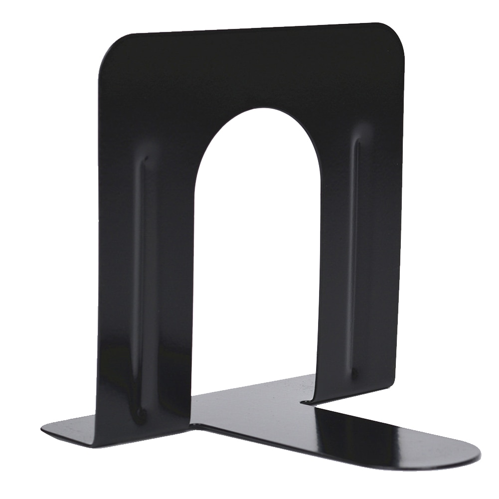 1 Pair Support Bookend Decorations Metal Stand Desk Organizer Home Storage Study Room Office Universal Non Skid Stationery