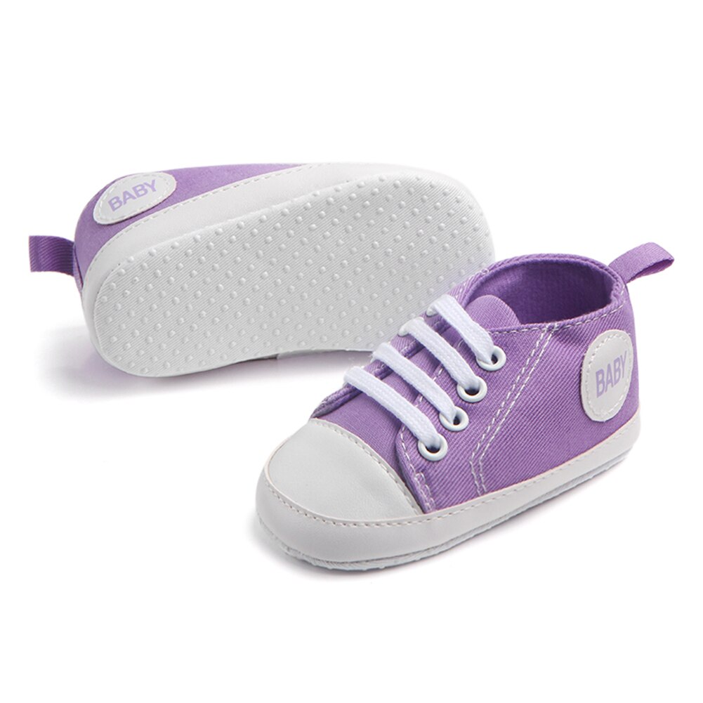 Baby Toddler Shoes 0-18 M Newborn Canvas Soft Sole... – Grandado