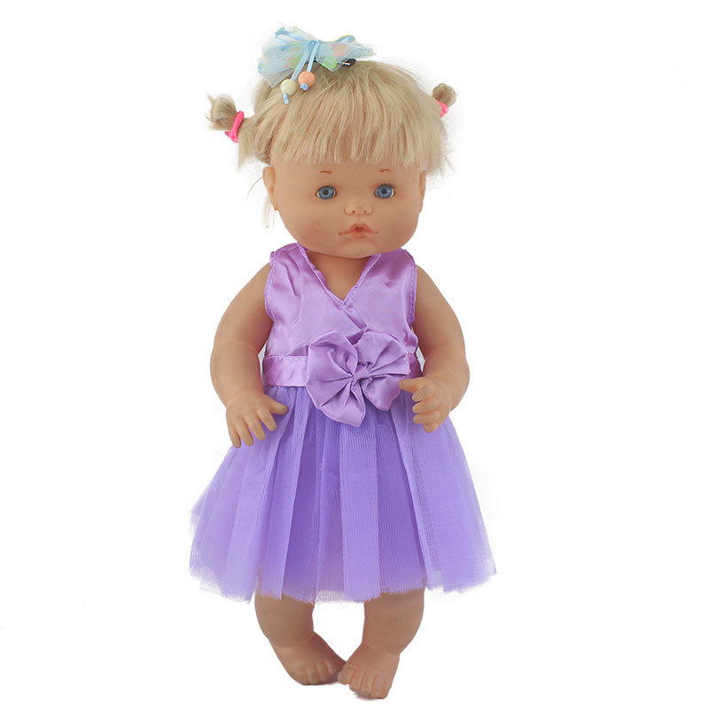 Vestido bonito de para Nenuco, Ropa para Nenuco, manga larga púrpura, 40cm, 41 cm, novedad de 2022: 14