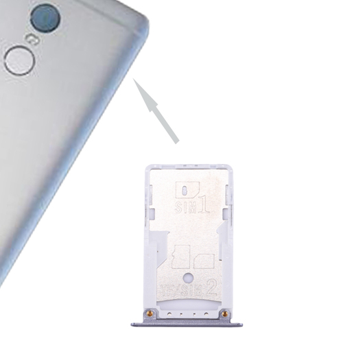 Per Xiaomi Redmi 4X SIM Vassoio di Carta di SIM Adattatore Della Carta di TF del Vassoio di Carta per Xiaomi Redmi Nota 4X: Grey for RedmiNote4