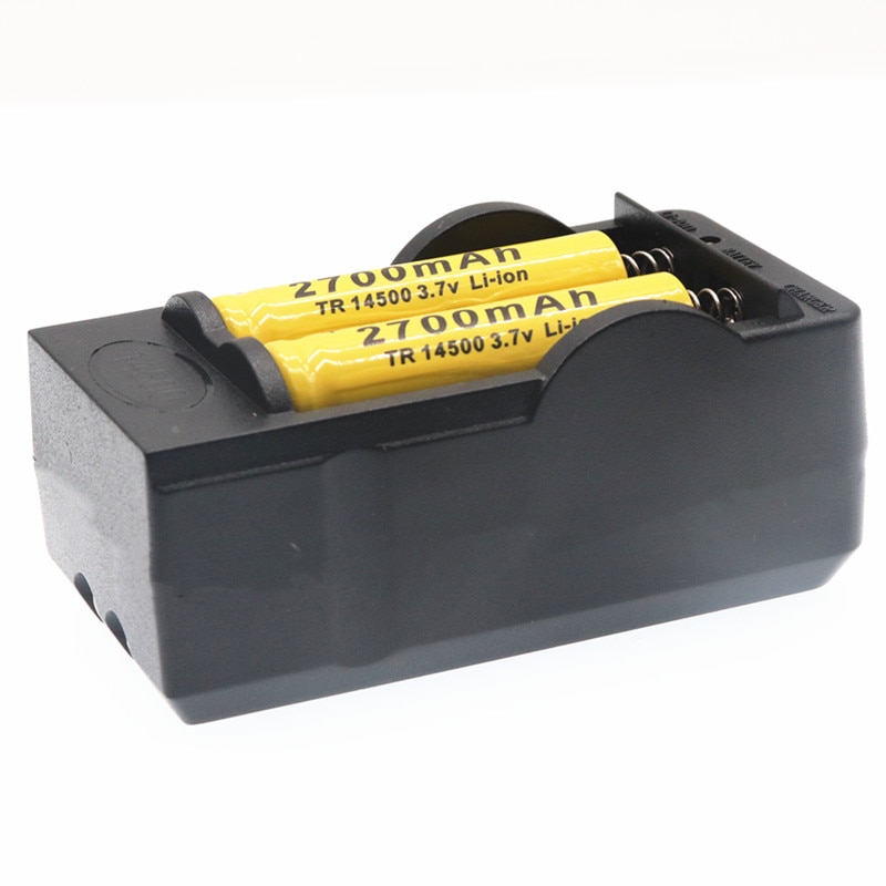 ! Batería 14500 Original, 3,7 V, 2700mAh, baterías recargables de iones de litio para Linterna + cargador de batería EU US, triangulación de