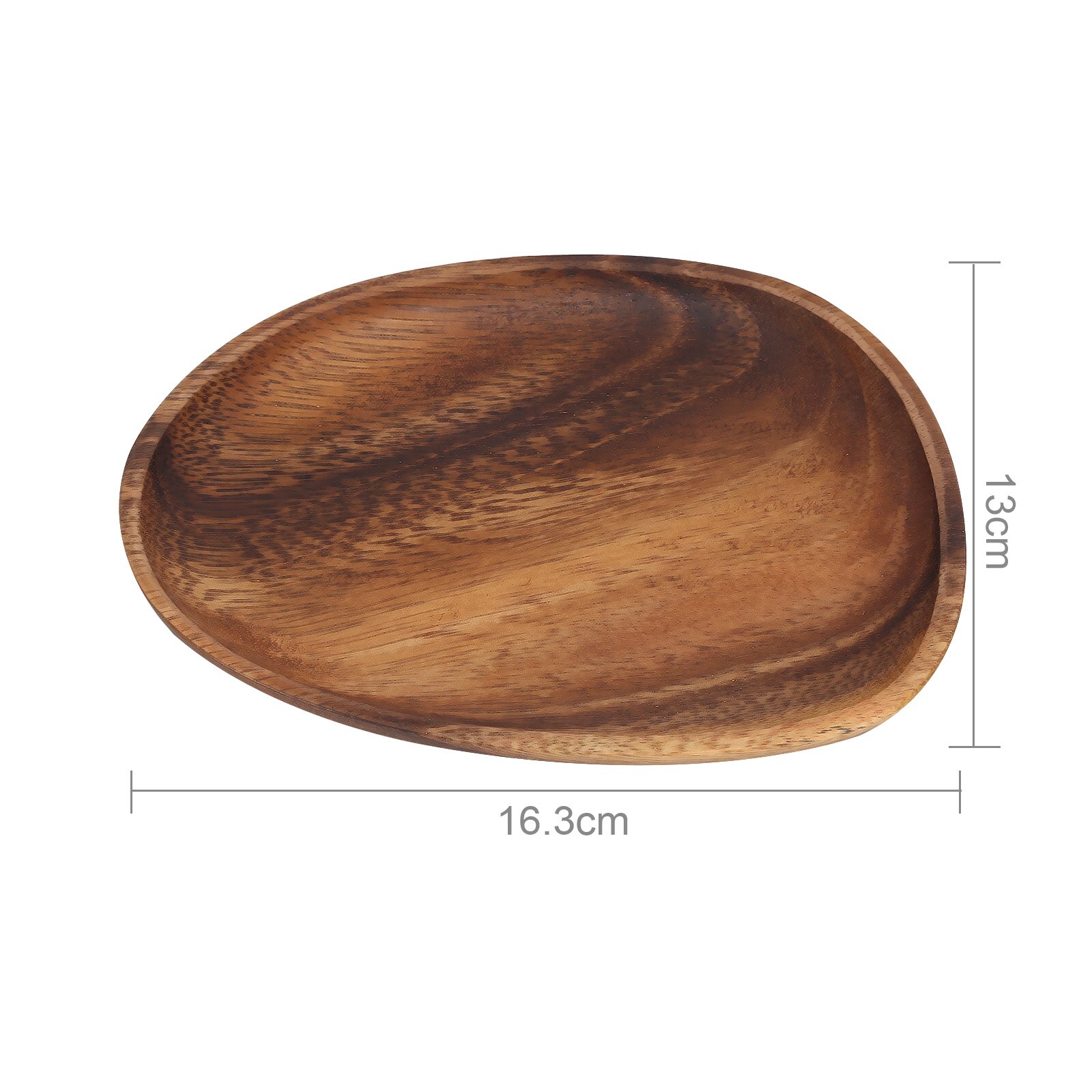 Onregelmatige Vorm Effen Natuurlijke Walnoot Hout Fruit Gerechten Schotel Koekjes Koekjes Moer Brood Snack Middag Dessert Thee Oval Lade: Type 1