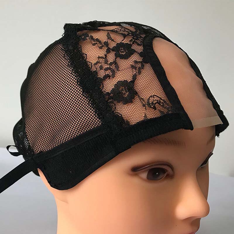 U Part Wig Caps With Lace Net For Making Wigs With Adjustable Straps 1 pc/lot Gluless Wig Caps For Making Wigs