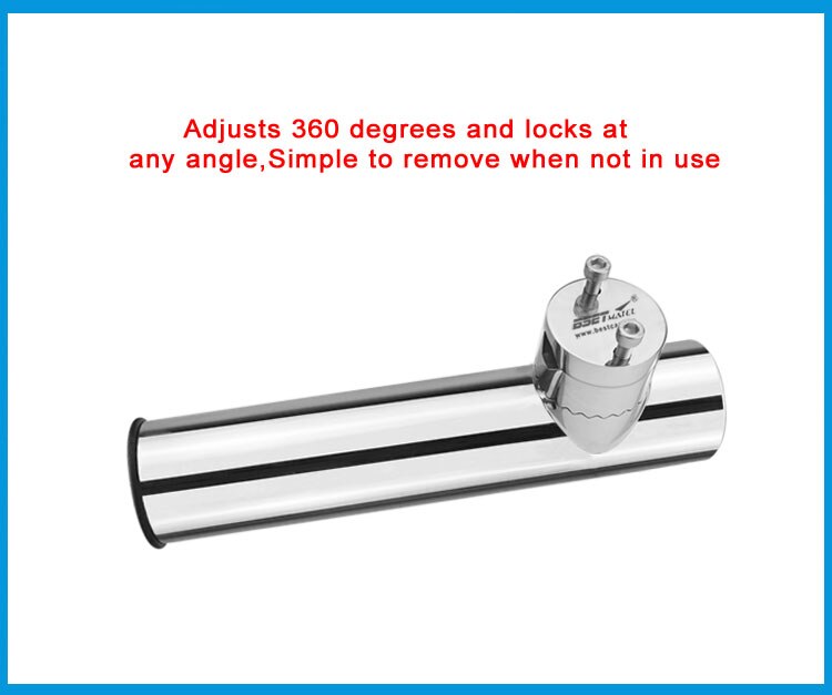 2X Rail Mount stainless steel316 fishing rod rack holder pole bracket support with clamp on rail 19 to 32mm boat marine hardware