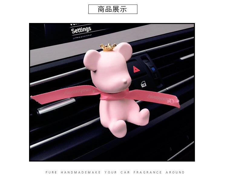 Couronne violence ours parfum siège voiture désodorisant parfum Auto intérieur parfum parfum ornement voiture accessoires décoration