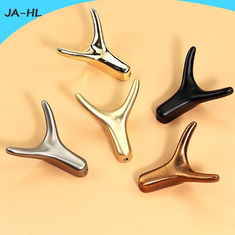 1pc Wall-Mounted Clothes Hook Cow Horn Hook Bathroom Coat Hook Bedroom Robe Hook Bathroom Accessories