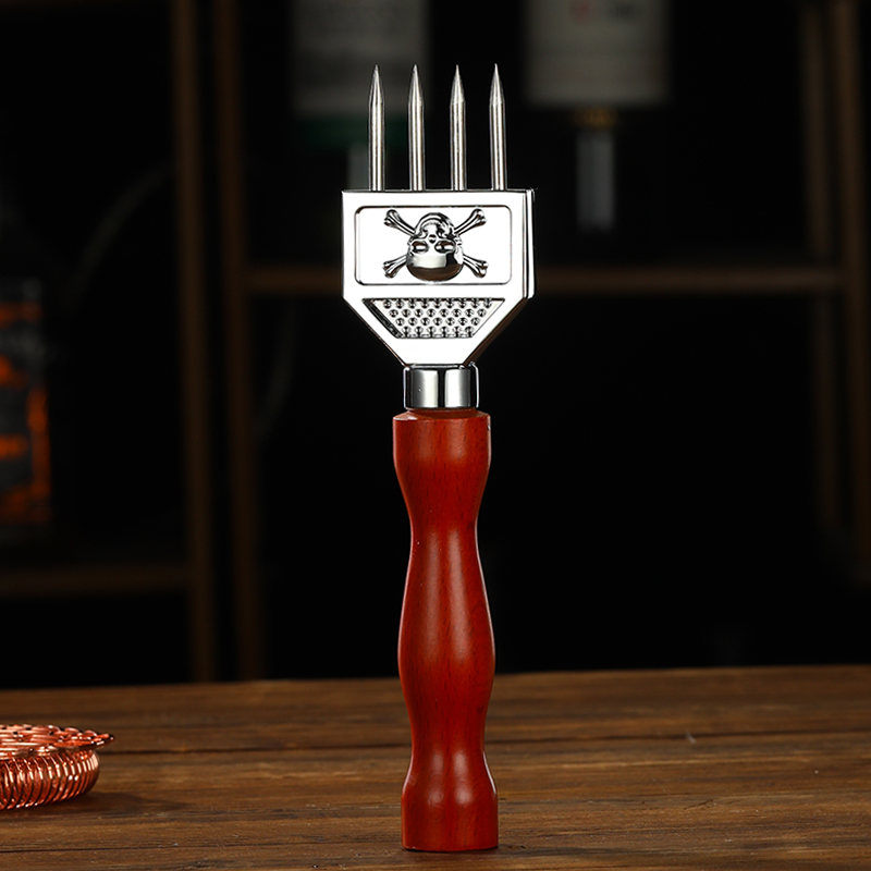 Three-Prong Ice Pick Stainless Steel Ice Chisel Crushed Ice Barware Bartender Tools Bar Accessories