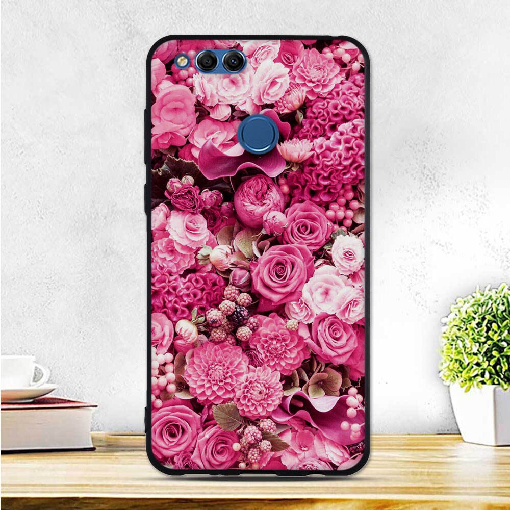 Beschermhoes Voor Huawei Honor 7X Cover Soft Silicone Back Case Voor Huawei Honor 7X7 X X7 Case 5.39 "Dunne Tpu Telefoon Cover Bags: 5