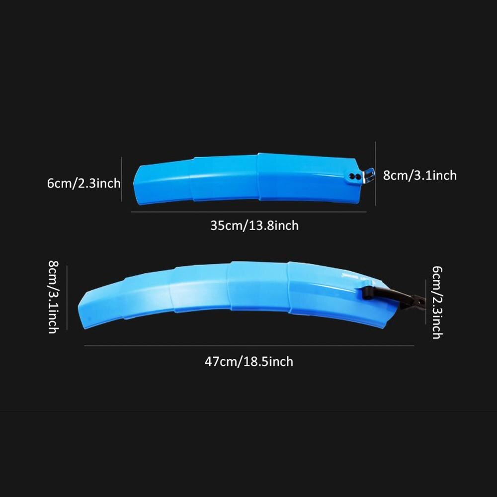 Bike Mudguard Telescopic Folding Mountain Road Bicycle Fender with Rear Mudguard for Mountain Bikes Mudguard Bicycle Accessories