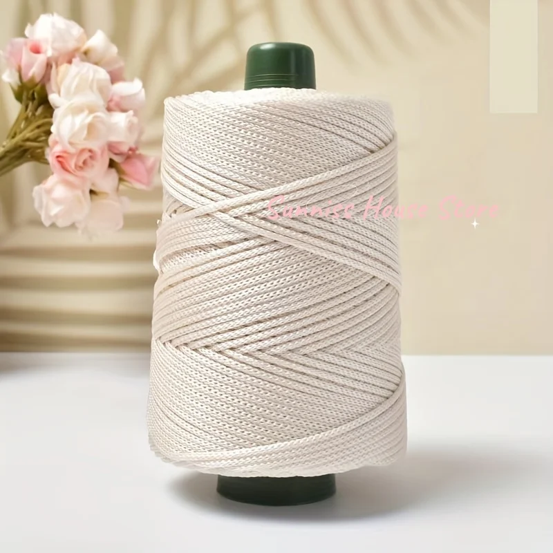 230G Polyester Häkelgarn 3mm Hohlgarn Leichte Viskose Eisseil Hutgarne Handgewebtes Garn Diy Hakenkissen Hohl Helle Seide