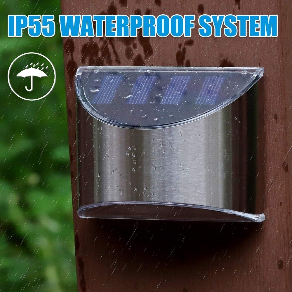 Lámpara Solar candelabro de pared para jardín, lámpara de seguridad impermeable, inalámbrica, luz Solar para casa, puerta delantera, cerca de Patio