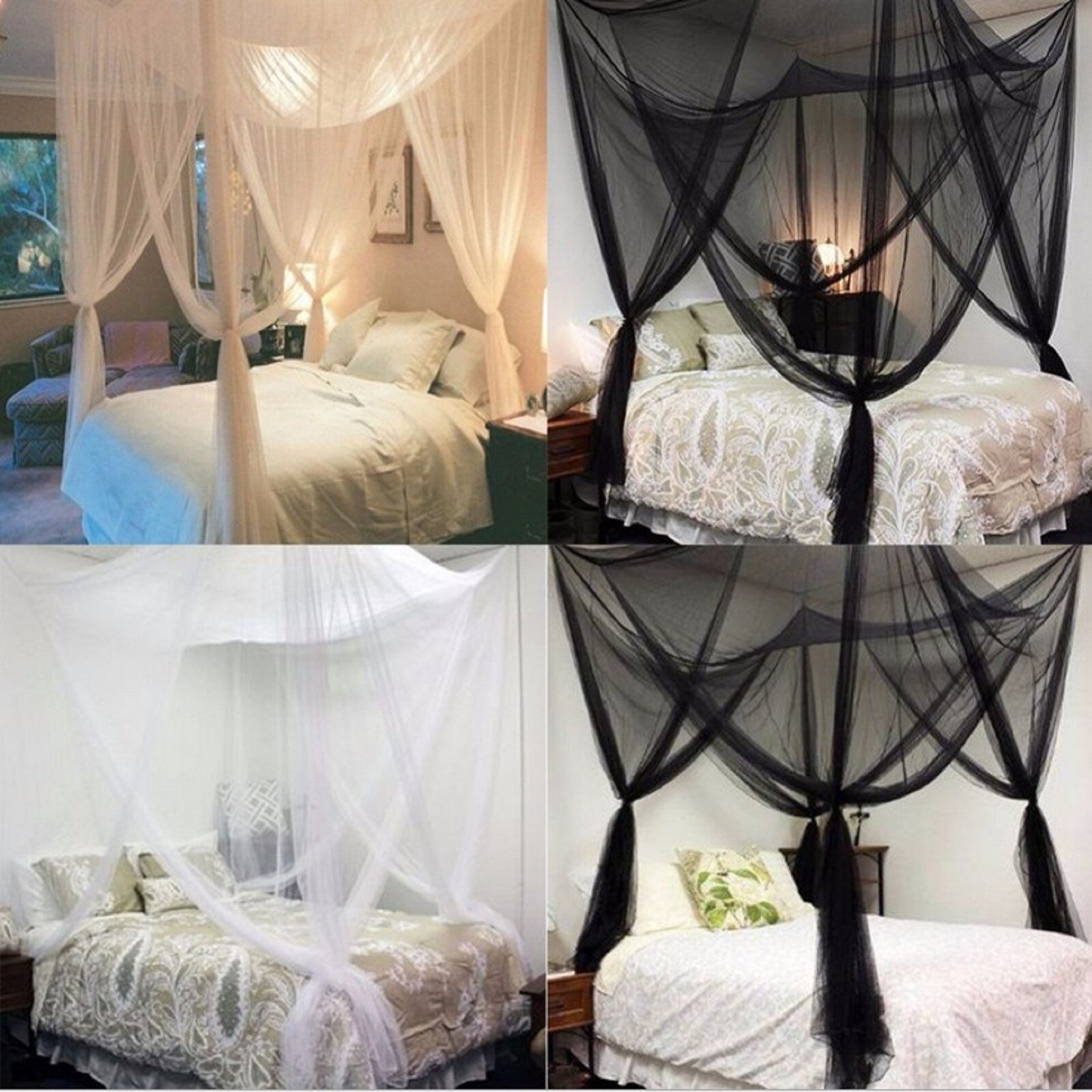 Large Mosquito Net Bedroom Curtain Suitable For All Cribs King-Size Beds Court retro Style, Classic, European Style Mosquito Net