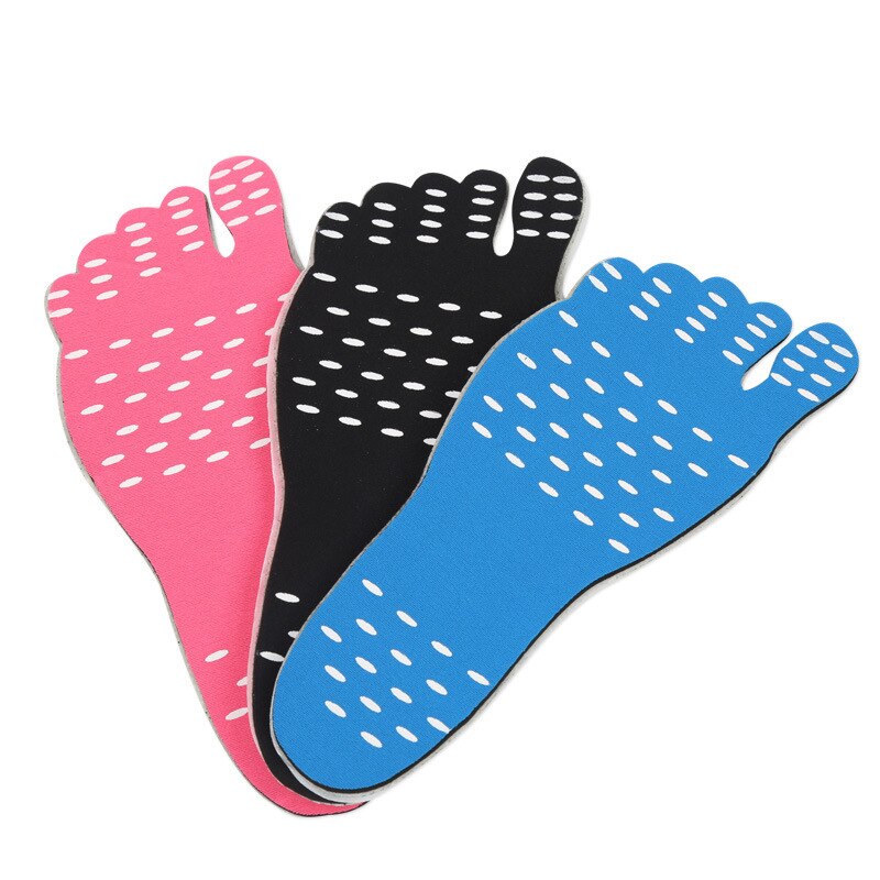 2PCS/Pair Foot Stickers Shoes For Stick On Soles Sticky Pads Beach Pool Sock Waterproof Hypoallergenic Adhesive Foot Care Pads