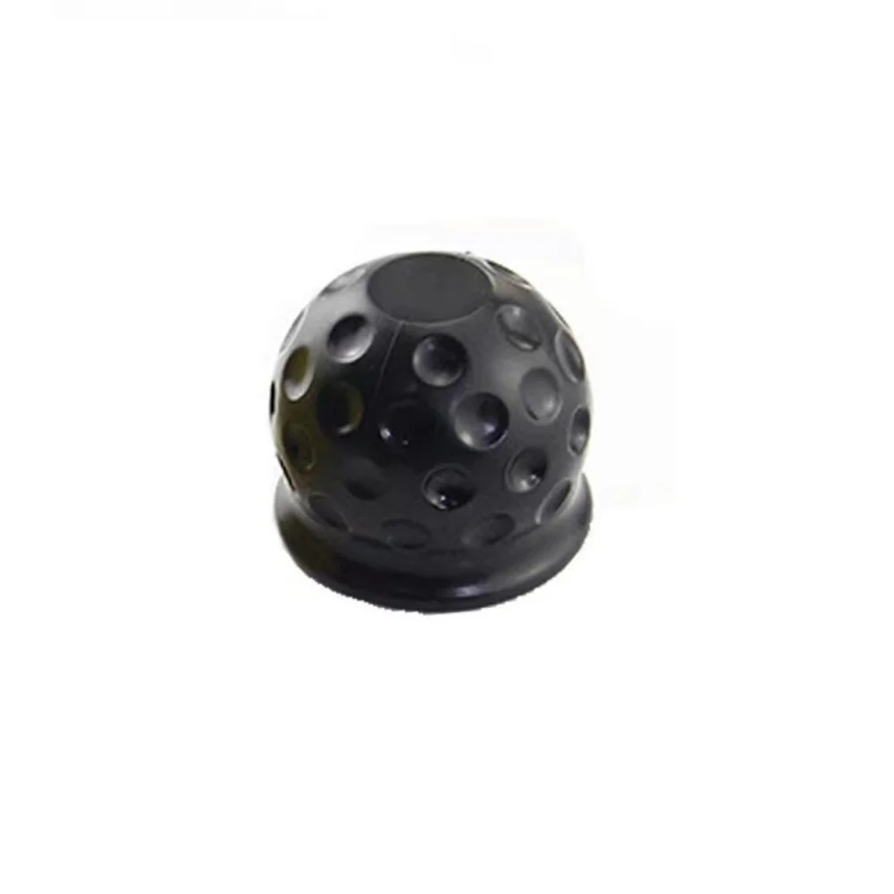 Gloednieuwe 50MM trekhaakbal afdekking, universele trekhaakbal beschermkap, auto-accessoires.: zwart
