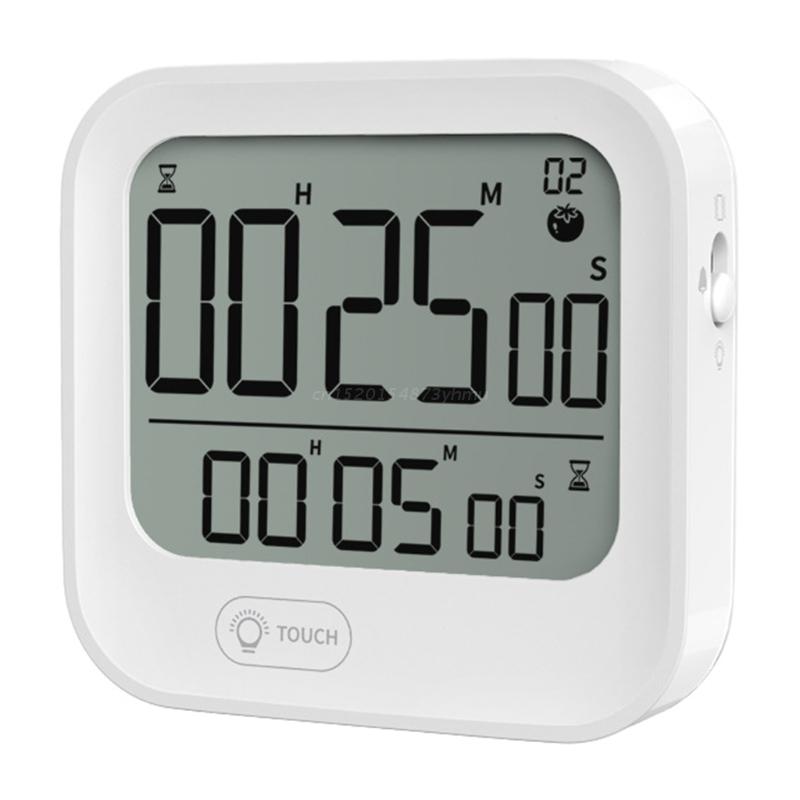 Q81C Digital Kitchen Timer with Dual Countdown Stop Watches Timer/Magnetic Timer