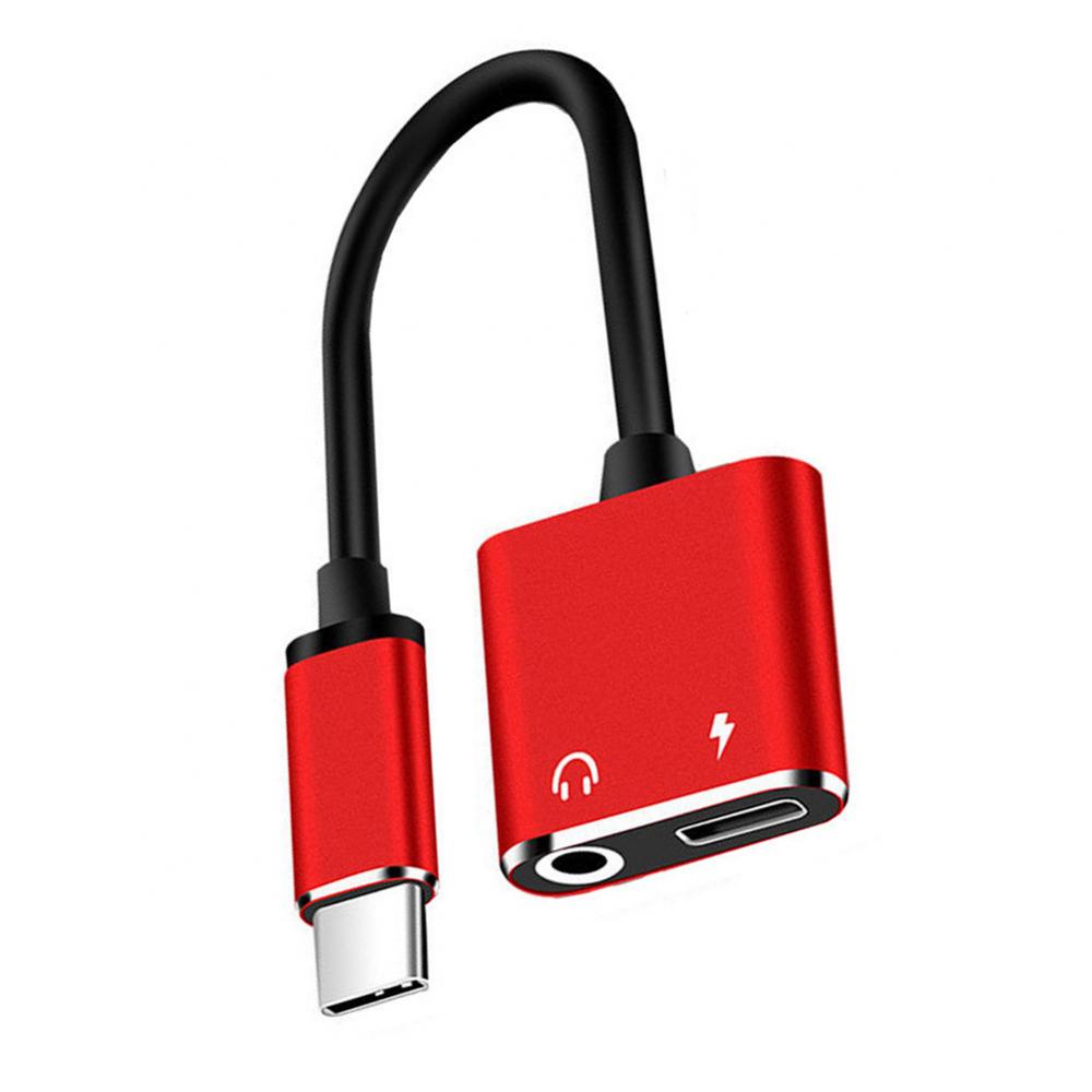 2-in-1 USB C auf 3 5 mm Kopfhöreranschluss-Adapter Typ C Lade-Audio-Aux-Adapter für S20 Ultra Note 20 10 Plus S21 Pro
