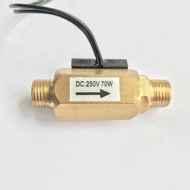 USM-FS41TA Normally open Circuit Magnetic Flow Switch 70W Max Load DC250V AC220V Max Reliable BSP G1/4" Male made of Brass