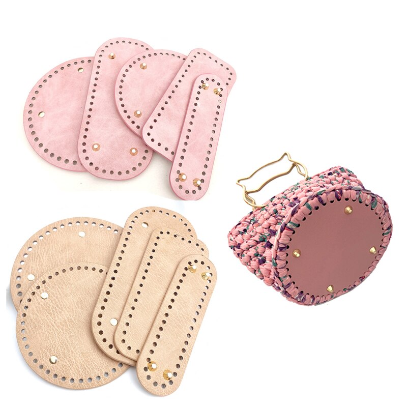 Knitting DIY Bag Cushion Base with Holes Crochet Handbag Shoulder Pack Insert Pad