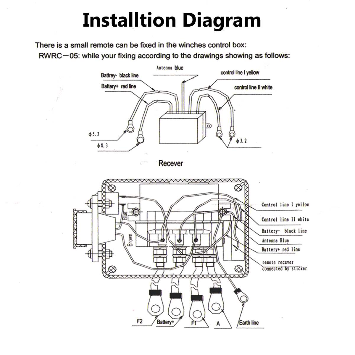 2.4G 24V 50m Digital Wireless Winches Remote Control Recovery Kits 100Ft For Jeep SUV Off-roads Trucks