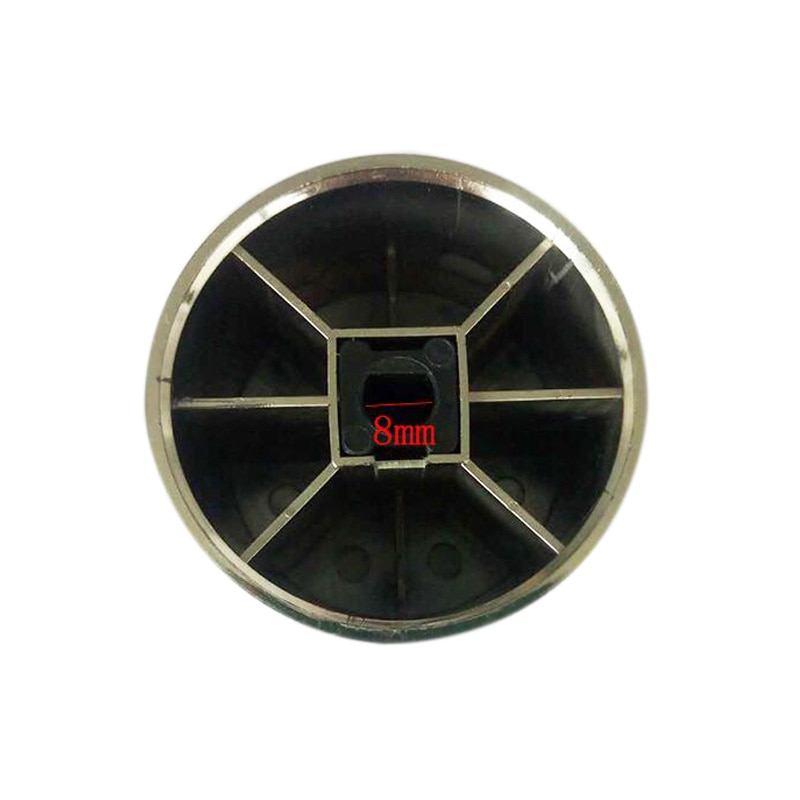 Luxury ABS Plastic Control Knob For Gas Grill Furniture Knob With Chrome Plating OD 56mm