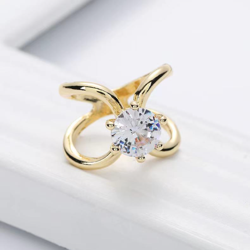 Spille a croce curve Perla d'imitazione Sciarpa di seta Spilla con fibbia Scialle da donna Anello Clip Sciarpe Chiusura Gioielli di moda Regali: Oro-colore